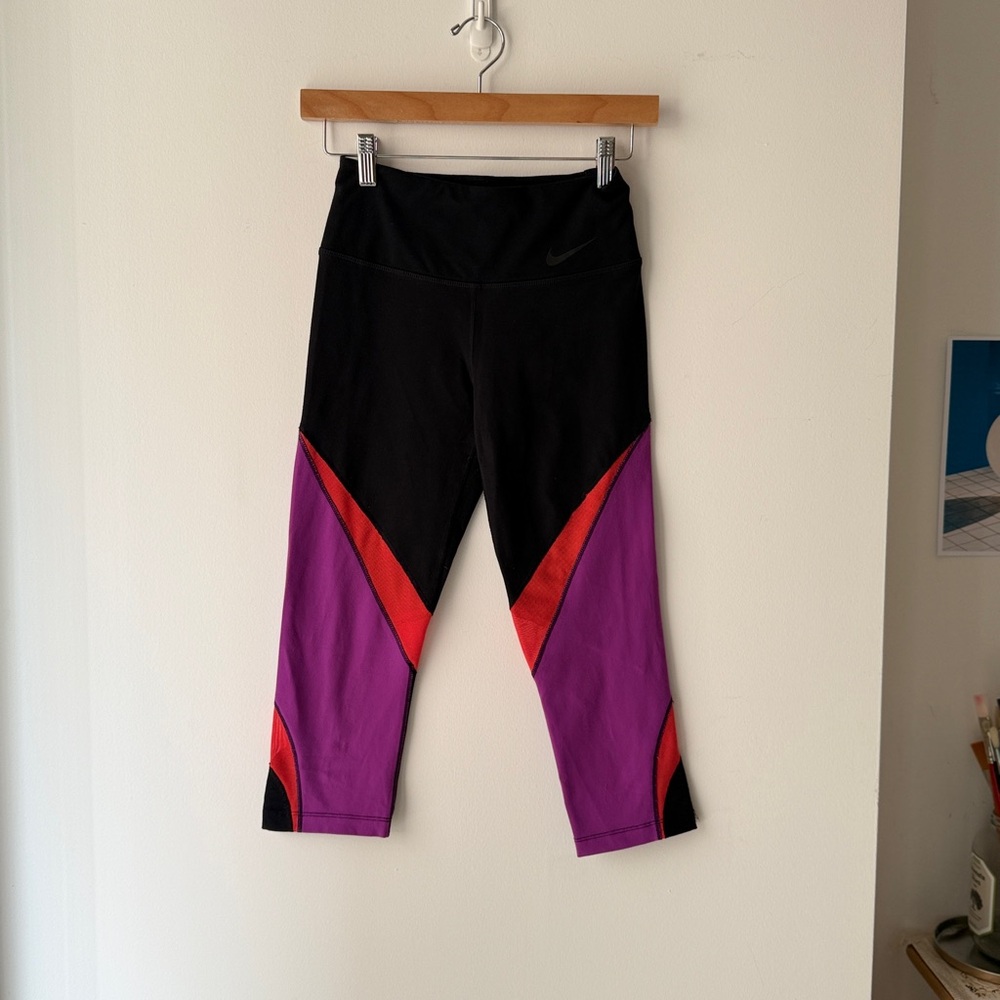 Nike Kids Leggings - Black, Red, Purple